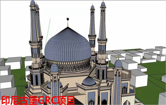 佛山灝天公司印度古堡采購飾紀上品GRC構件項目